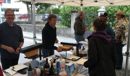 Photo de la raclette 2019 organisée dans la rue de la Sablonnaire